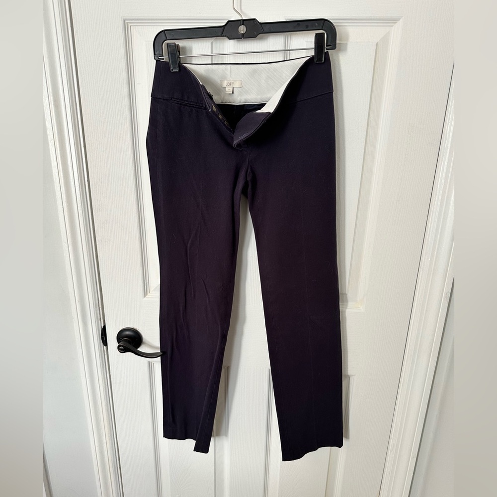 LOFT Navy Marisa Trousers